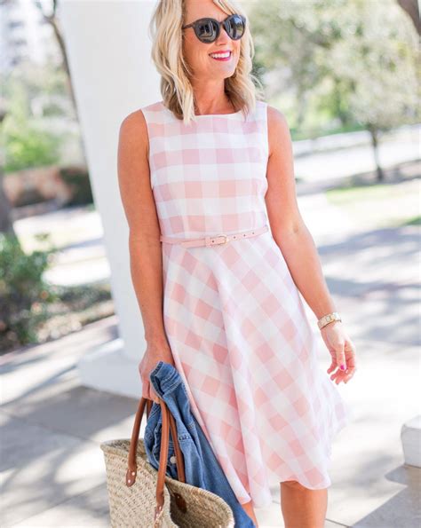 pink gingham dresses